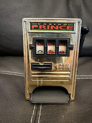 Vintage Waco Casino Prince Novelty Desk Top Slot Machine Coin Bank Working Japan • $40.94