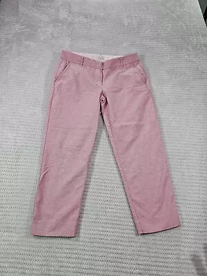 J Crew Pants Womens 8 Skimmer Pant Pink Flat Front Career Casual Dress Wear • $13.99