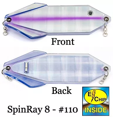 PRO-TROLL SpinRay 8  #110 UV Plaid  Flashers - New • $5