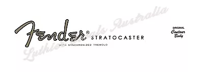 Fender Stratocaster Guitar Headstock Waterslide Decal • $28.90