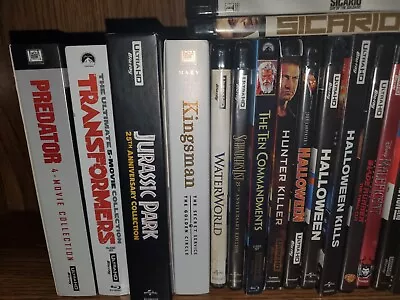 4K Movie Lot- You Choose Ultra HD And Blu Ray Some With Slip Covers Steel Books • $24