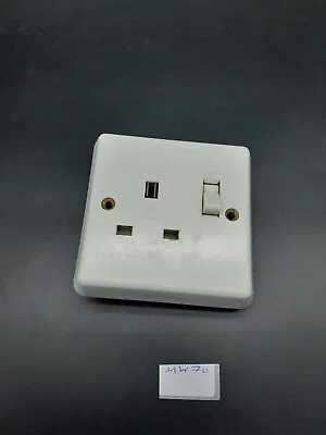 Vintage Mk Single Plug Socket Switched On Off  1970s White 13 Amp Vintage #mk70 • £9.99