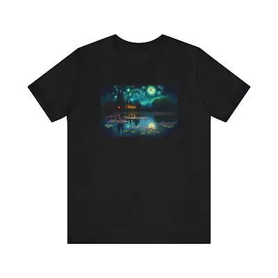 Van Gogh STARRY Night Claude Monet WATER LILLIES Abstract Art Tee T-shirt • $21.99