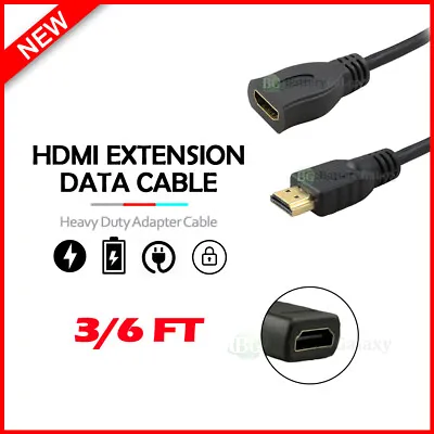 HDMI Extension Cable Male To Female HDMI 2.0 Cord M To F 4K 3D HDTV XBOX PS5 • $4.49