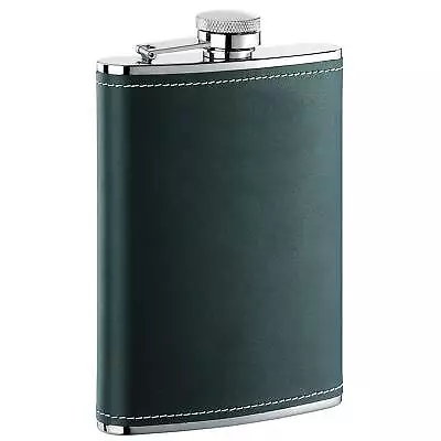 Visol Eclipse X Black Leather Liquor Flask - 6 Ounces Black Modern & Contemporar • $17.89