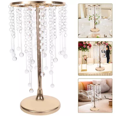 Gold Tall Metal Flower Stand For Wedding/Home Decor-DI • £42.49
