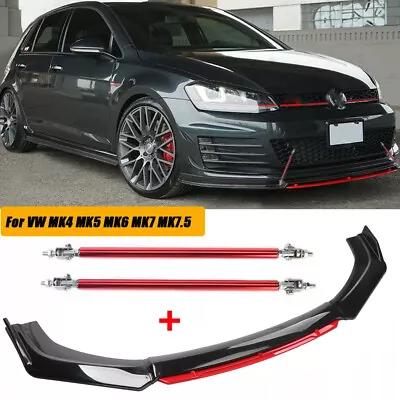 $59.12 • Buy For Volkswagen VW Golf MK5 GTI Front Bumper Lip Spoiler Side Splitter Body Kit