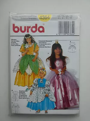 Burda Sewing Pattern For Dressing Up/fancy Dress - Princess Dress - Child/teen • £4