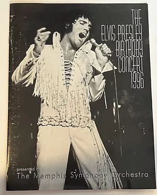 1996 The Elvis Presley Birthday Concert 1996 Program Memphis Symphony • $23.75