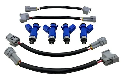 410cc Fuel Injectors Plug & Play Wire Harness Adapters For Denso Honda Acura RDX • $79.95