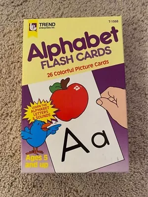 Kids Alphabet Flashcards (26 Colorful Picture Cards) Phonics Development • $7
