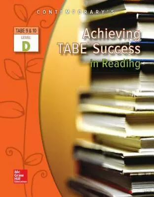 Achieving TABE Success In Reading Level D W- 0077044614 Paperback McGraw Hill • $5.90