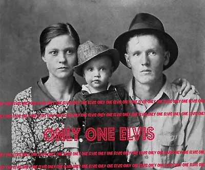 ELVIS PRESLEY At Two Years Old In Hat 1937 16x20 Family Photo Vernon & Gladys • $34.88