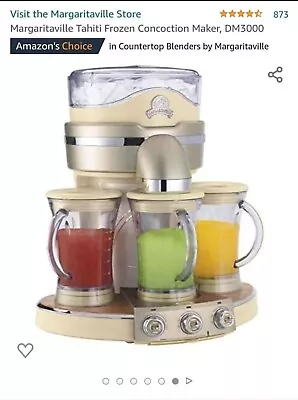 NEW Margaritaville Tahiti Frozen Concoction Maker With 3 Pitchers Blender DM3000 • $300