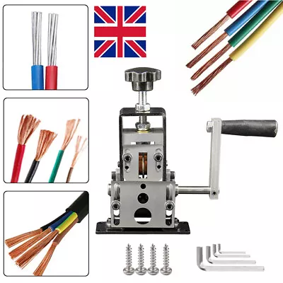 Manual Wire Stripping Machine Copper-Cable Scrap Recycle Alloy Steel Cable Peel • £18.81