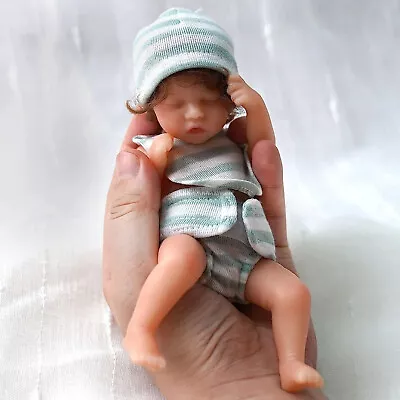 6  Reborn Baby Dolls Full Body Vinyl Silicone Realistic MINI Girl Newborn Gifts • £18.16