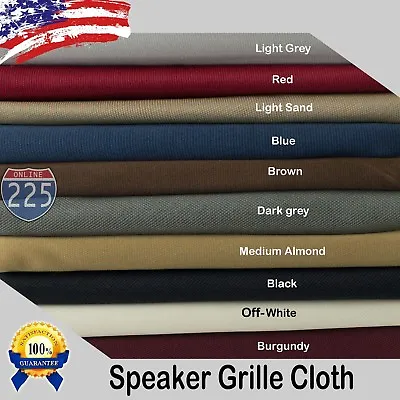 All Colors Stereo Speaker Grill Cloth Fabric 36  X 66  16.5 Square Feet FT 3D US • $14.99