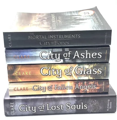 Mixed Lot Set Of 5 The Mortal Instruments Series Books Cassandra Clare 1-5 • $31.66