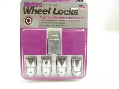 McGard 24130 1/2 -20 Wheel Lock Set Cone Seat Lug Nut Made In USA Chrome Plated • $24.95