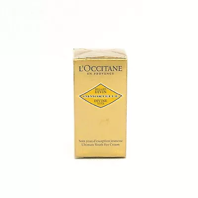 L'Occitane Immortelle Divine Eyes Ultimate Youth Eye Cream 0.5 Oz (15ml)  NEW • $69