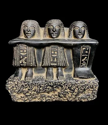 Unique Statue Of The Family Group Of Three Egypt 1850-1800 BCE • $224