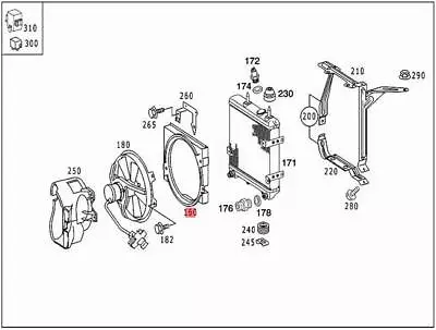 Genuine Mercedes Fan Shroud C140 C215 R230 S210 W140 W210 W220 1405051555 • $30.81