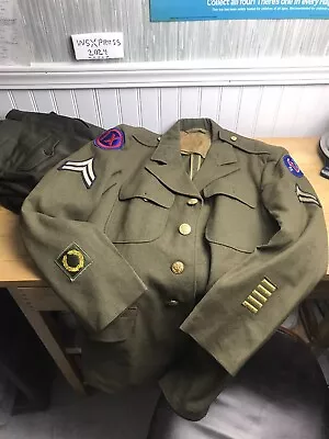 Antique Army Military Dress Jacket Uniform And Pants Antique  • $58