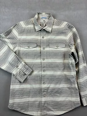 Tommy Bahama Shirt Adult Large Relax Long Sleeve Button Up Fleece Cotton • $23.99