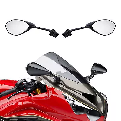 Black Rear View Mirrors Fit For Kawasaki Ninja ZX14R 2012-2023 ZZR1400 2006-2023 • £78