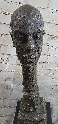 Big Head Abstract Modern Art Male Bronze Sculpture By Lox Wax Artwork Figurine • $174.50