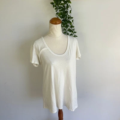 $75 • Buy Spell & The Gypsy Size Medium Womens Off White Hemp Organic Cotton Blend T-Shirt