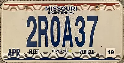 2019 EXPIRED Missouri License Plate FREE SHIPPING • $18