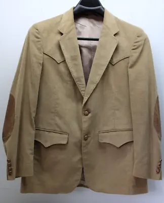 Vintage  80's  Farah Texas Country Wear  Men's 40  Corduroy Western Sport Jacket • $35