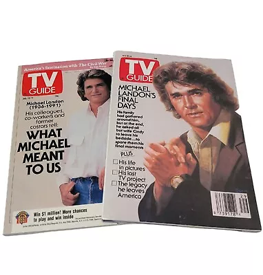 Vtg 1991 Tv Guides Michael Landon Cover Final Days Death Highway Heaven Magazine • $8