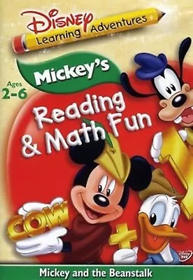 Disney Learning Adventures Mickey's Reading & Math Fun Dvd - **sale** • $1.99