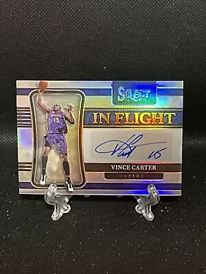 2021-22 Panini Select Vince Carter In Flight Silver Prizm Auto SP /249 💎🔥👀 • $199.99