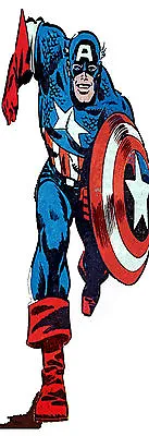 The Original Captain America Super Hero Life-size Huge Canvas Wow  70  X24  Inch • £9.95