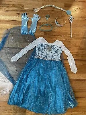Elsa Frozen Princess Queen Dress Up Set Girls Costume • $18.99