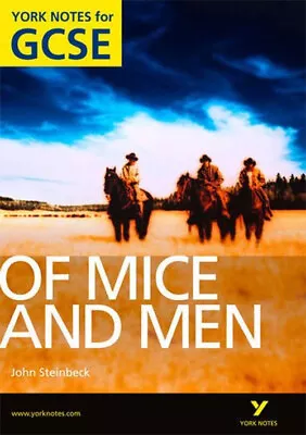 Of Mice And Men: York Notes For GCSE Grades A*-G Paperback Martin • £4.73