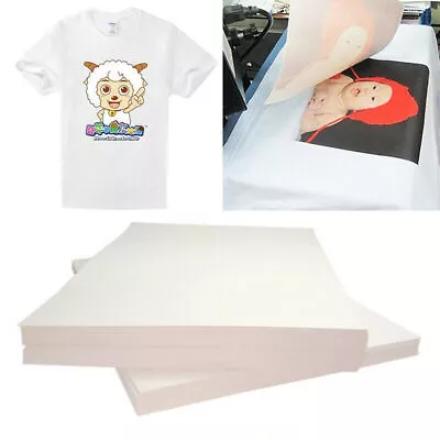 20Pcs Heat Transfer Paper Sheets  T-Shirt Print On Light Fabric Cloth Crafts DIY • $7.63