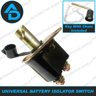 £13.99 • Buy Battery Isolator Switch 12V/24V With 10mm Studs, Heavy Duty 300A Durite 0-605-50