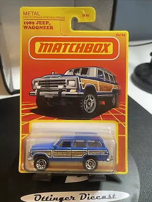 2022 Matchbox 1989 Jeep Wagoneer Blue Retro Target GWJ53 • $20