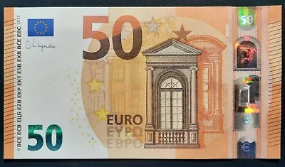 N1 FRANCE 50 Euro 2017 EC-serie UNC LAGARDE Sign Printer E018G4 • £107.94