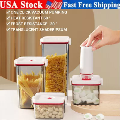 $13.99 • Buy Stackable Vacuum Sealed Jar Coffee Tea Sugar Nut Airtight Food Storage Container