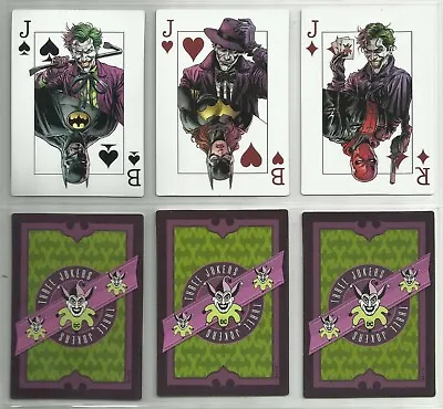 2020 DC Comics BATMAN THREE JOKERS  Complete Set  Of 3 PROMO Playing Cards MINT! • $4.95