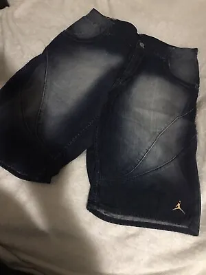 Vintage Nike Air Jordan Retro IV Men's 34 Shorts Denim Jean Shorts • $100