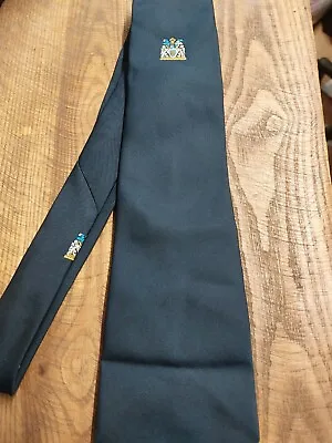 Alec Brook Navy Blue Coat Of Arms Metropolitan Police Logo Neck Tie • £8