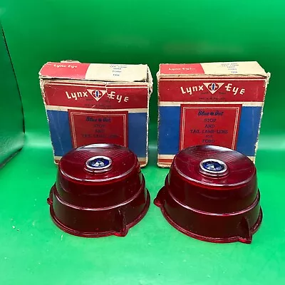 1952 FORD Blue Dot Vintage Antique Tail Light Lamp Lens Lenses NOS W-Boxes • $175