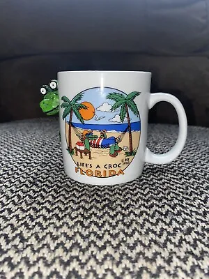 Life's A Croc Alligator Crocodile 3D Coffee Cup Mug 1993 Florida Vintage New • $13.99