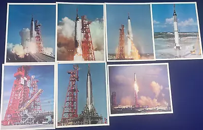 Vintage NASA Mercury Redstone Atlas Rocket Missile Launch Photo Lot Apollo • $24.95